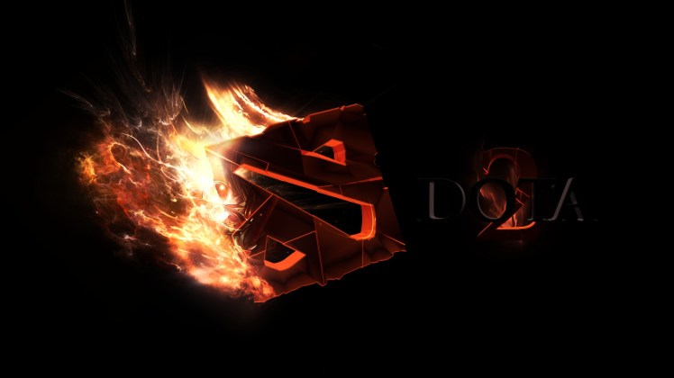 Dota-2-Awesome-Fire-Logo-HD-Wallpaper